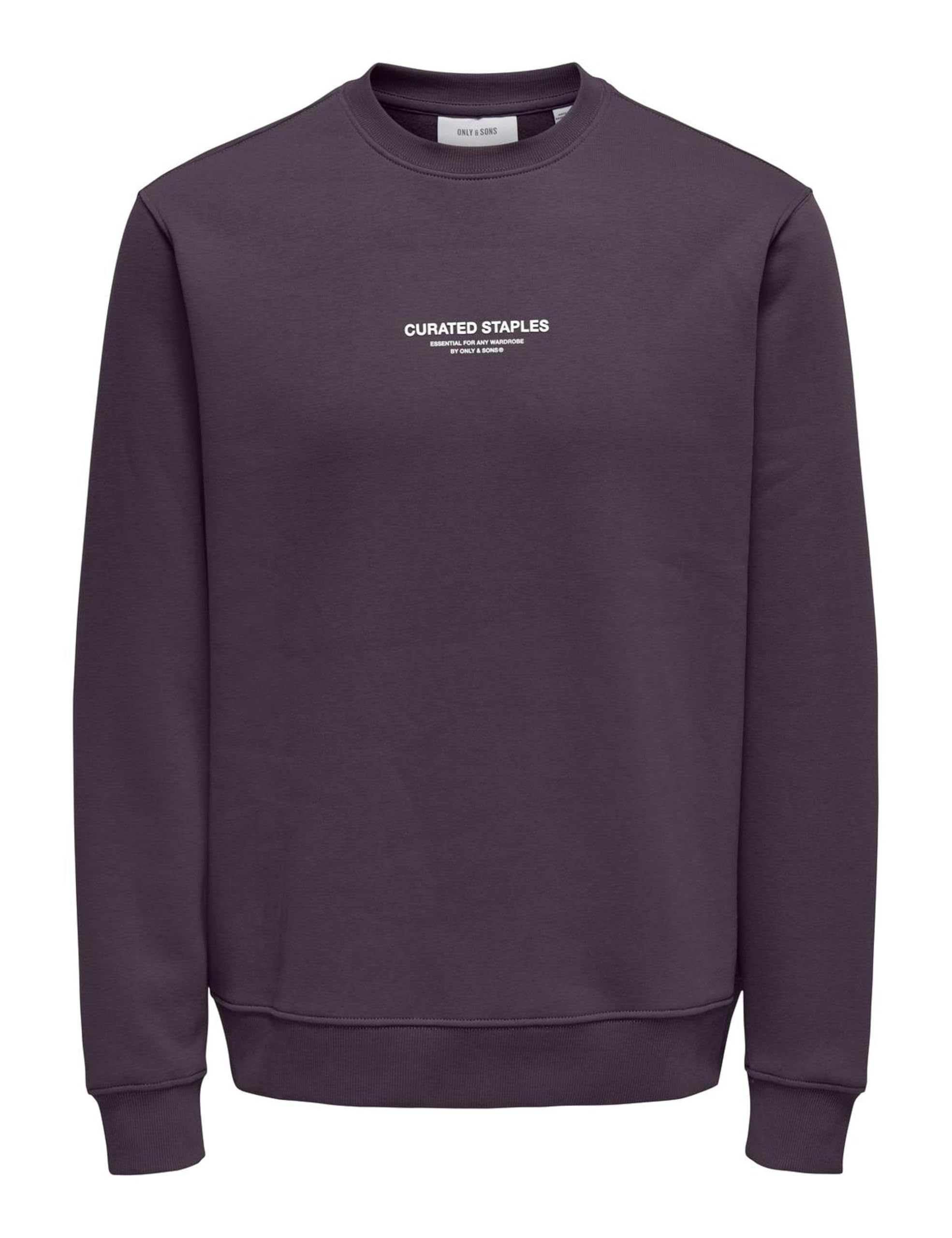 Only & Sons Onscurated Felpa Nero Girocollo