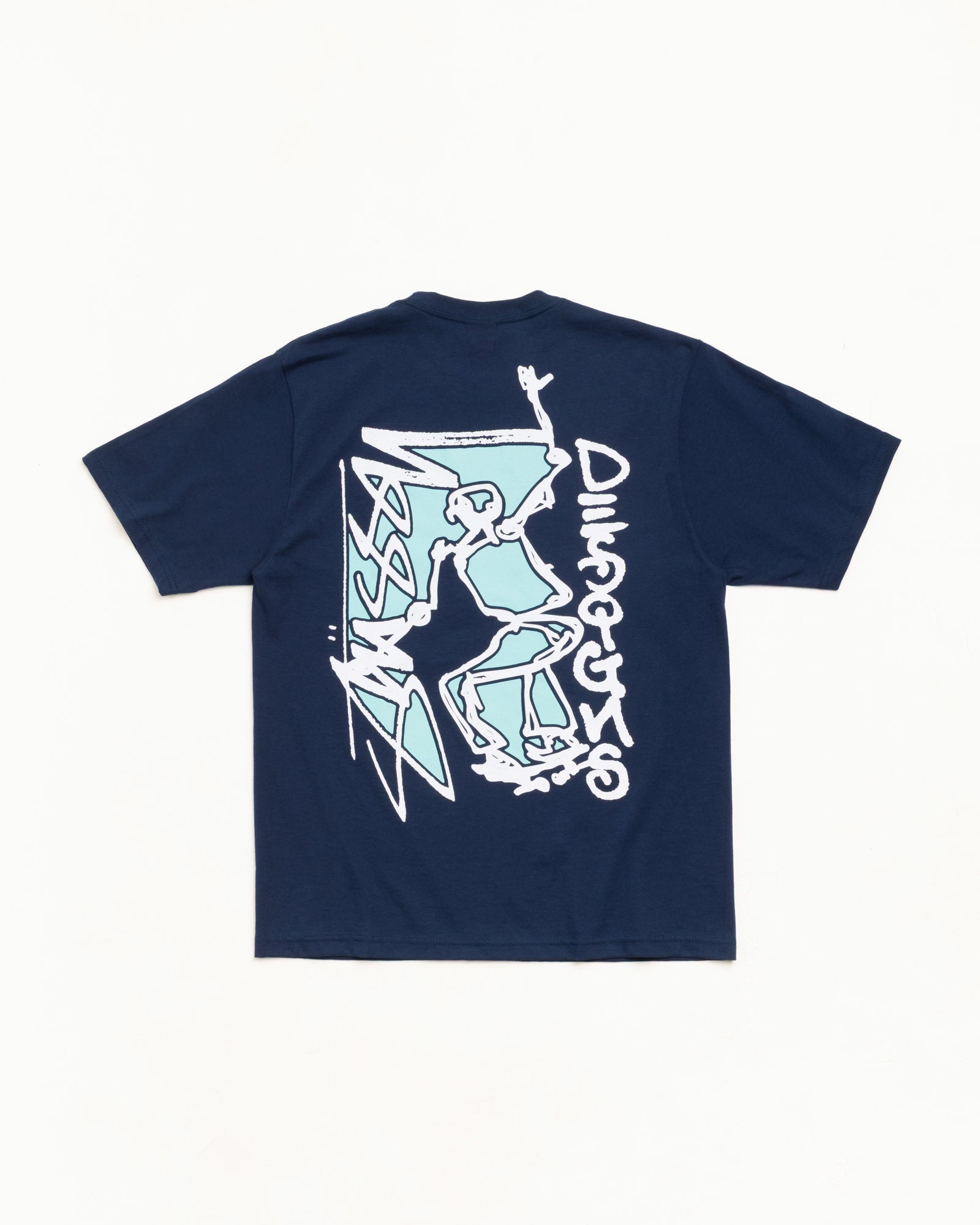 Stussy Smooth Sk8 Tee maglietta navy cotone