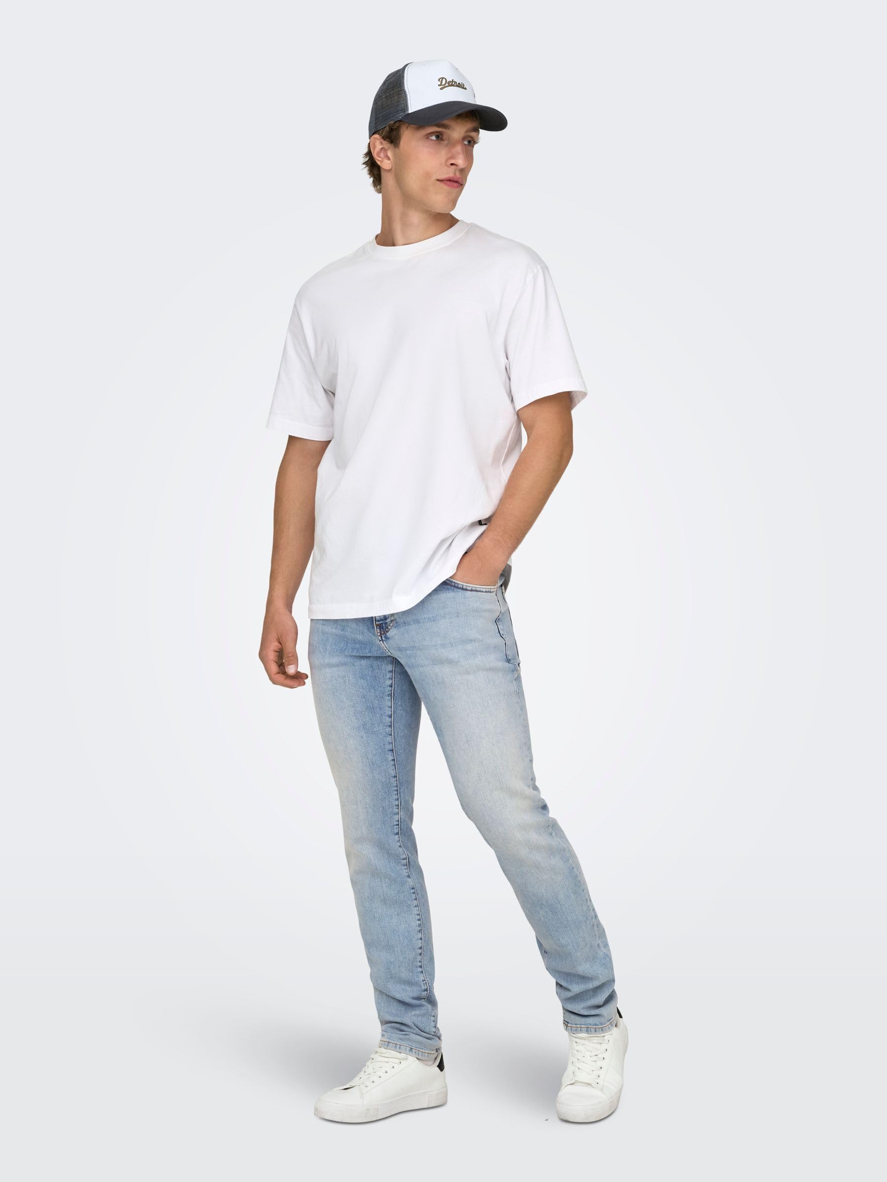 ONLY & SONS Onsloom Slim Jeans Uomo 34W/32L Azzurro