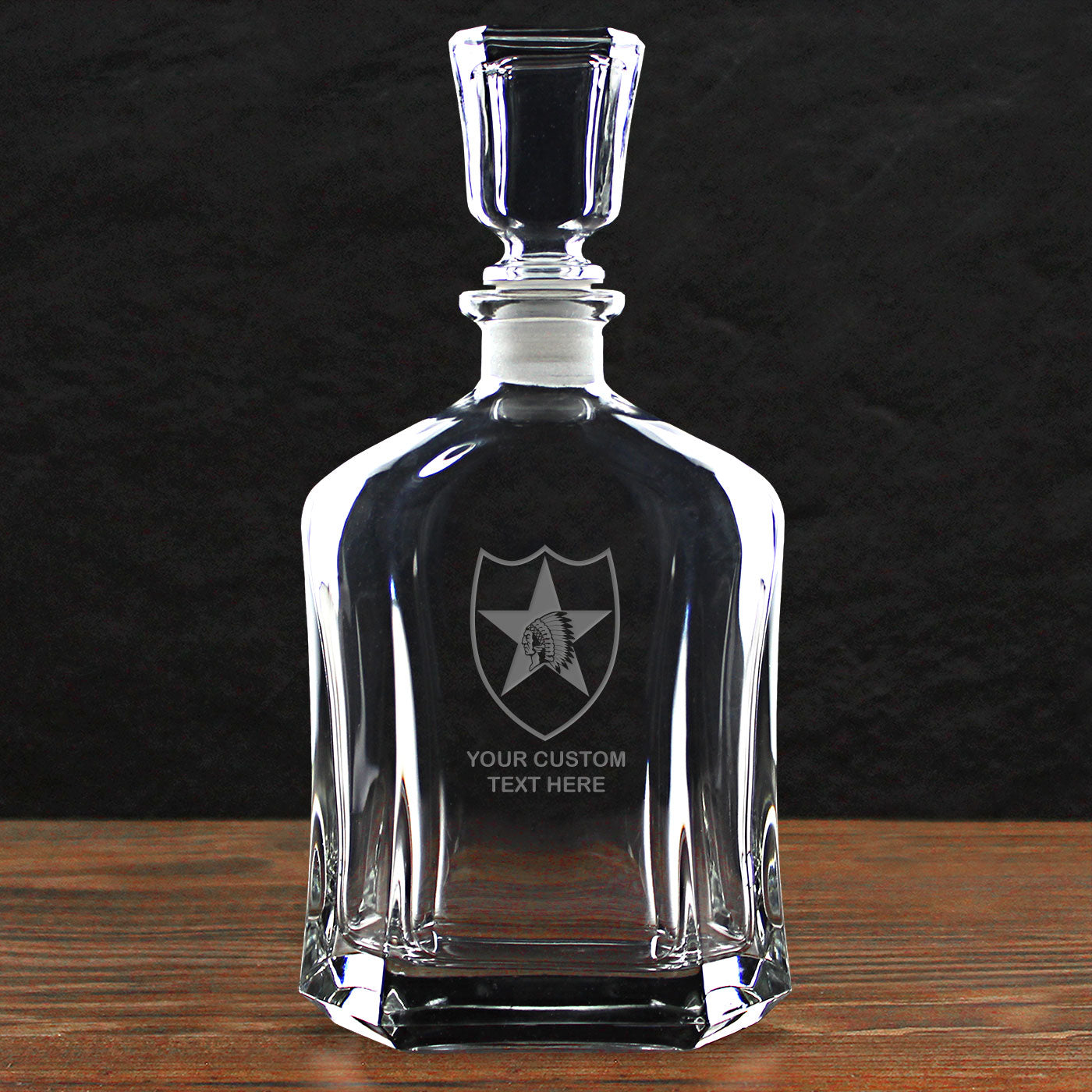 7.62 Design Build Your Glass decanter whisky vetro Army Logo