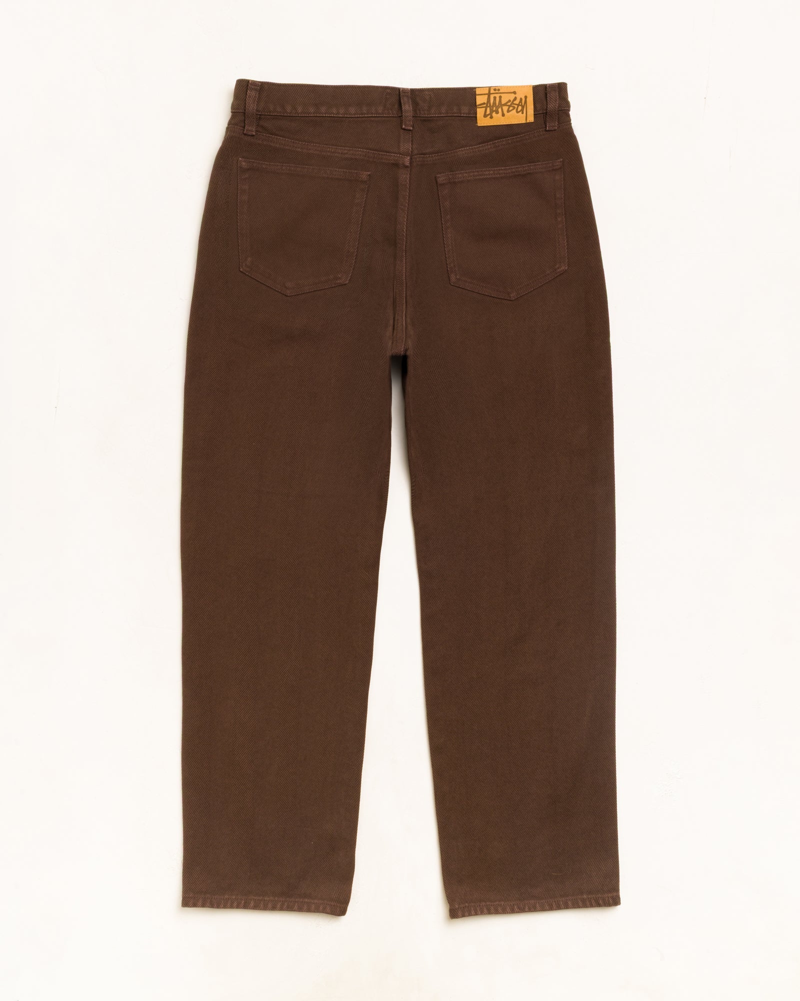 Stussy Big Ol' Jean jeans denim Brown Chevron