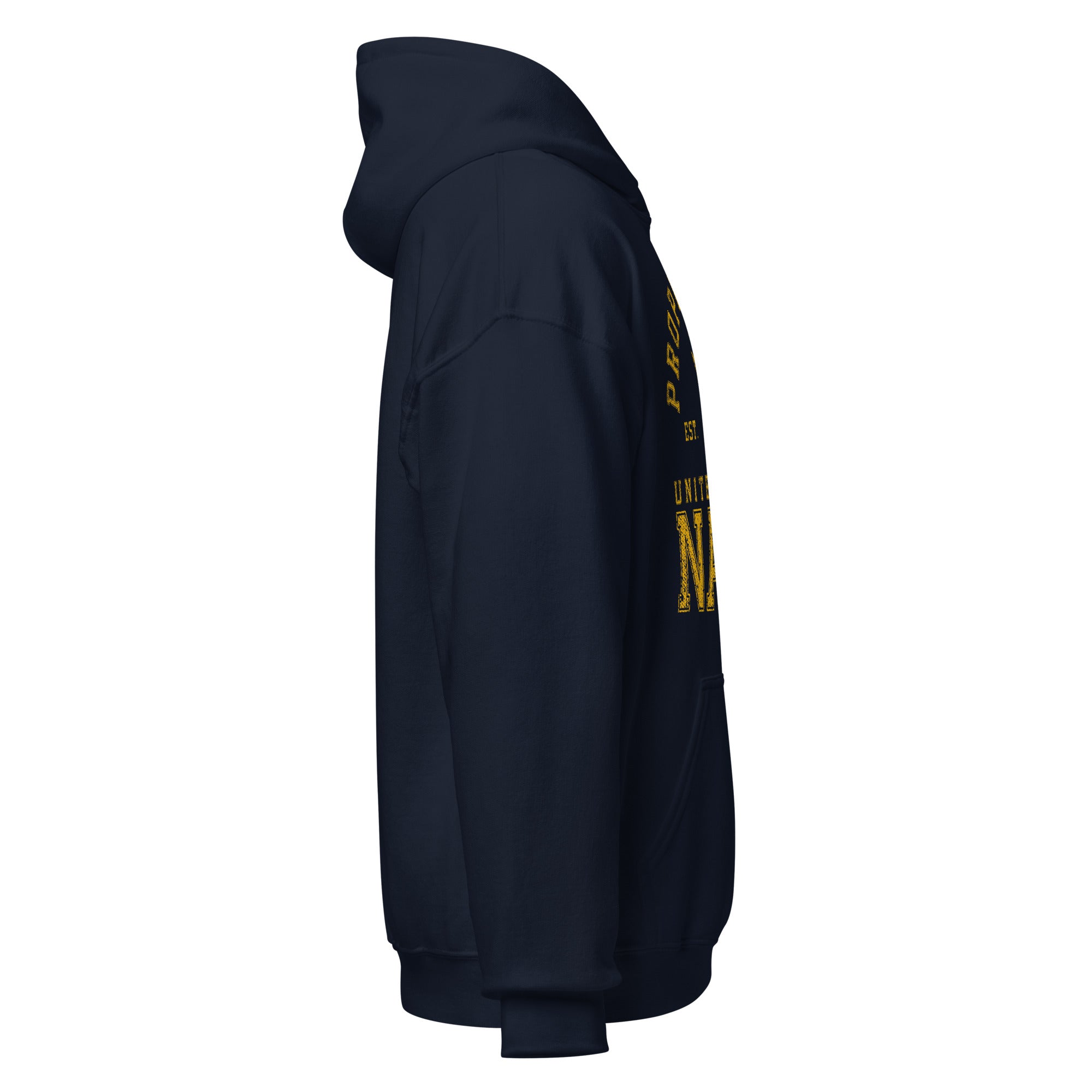 7.62 Design Property of the Navy Felpa con Cappuccio Blu Cotone