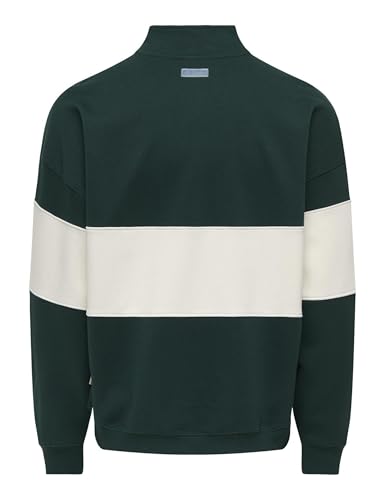 Only & Sons Onsles Classiques Ovz Felpa Uomo Mezza Zip