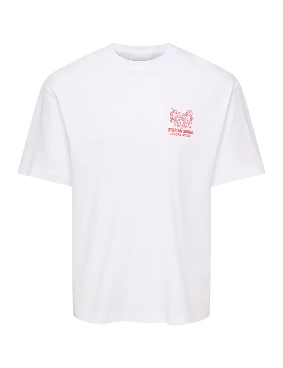 Only & Sons Onsfred World Wide RLX SS Tee T-shirt Bianca S