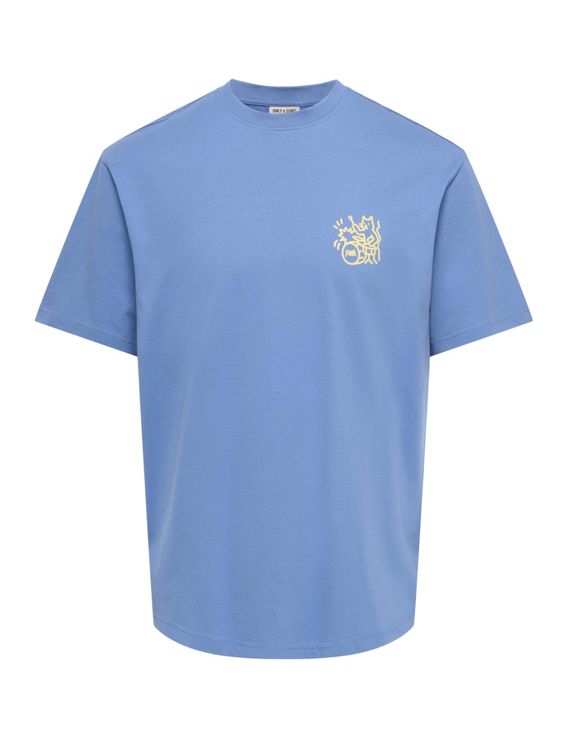 Only & Sons Onsfred World Wide RLX SS Tee T-shirt Bianca S
