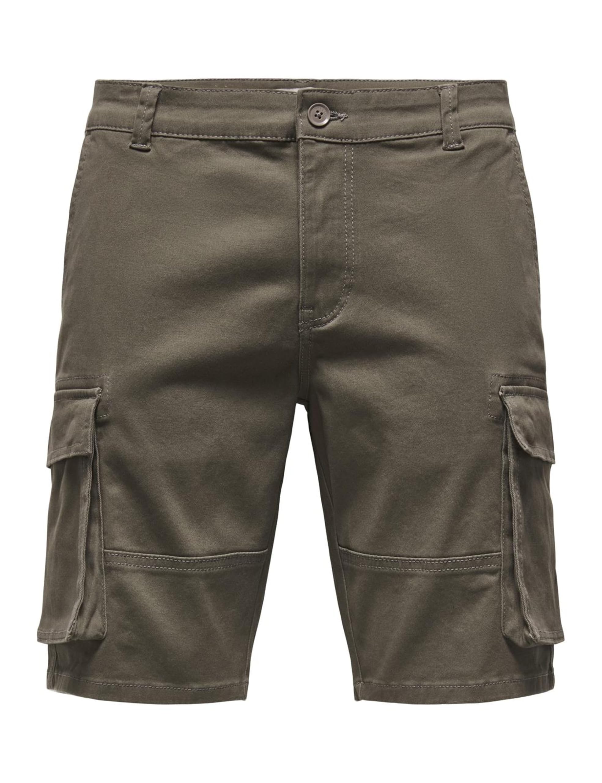 Only & Sons Onscam Stage cargo shorts uomo XL verde