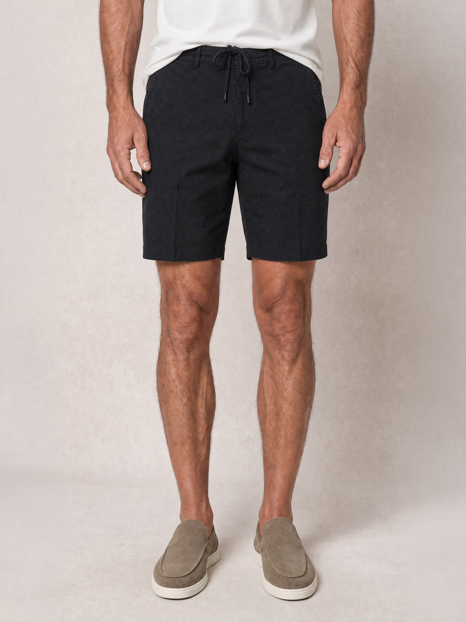 Robert Talbott Stewart Pantaloncini Lino Neri Coulisse