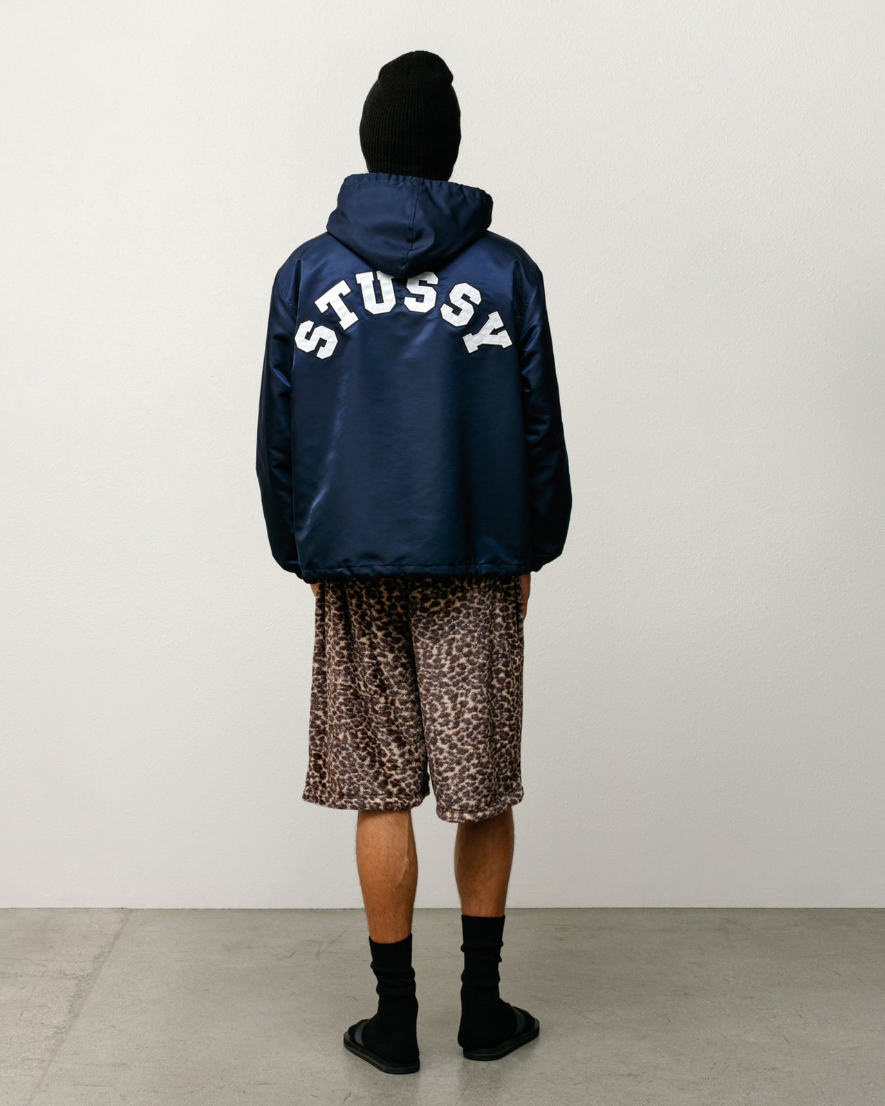 Stussy Hooded Coaches Jacket giacca navy taglia M
