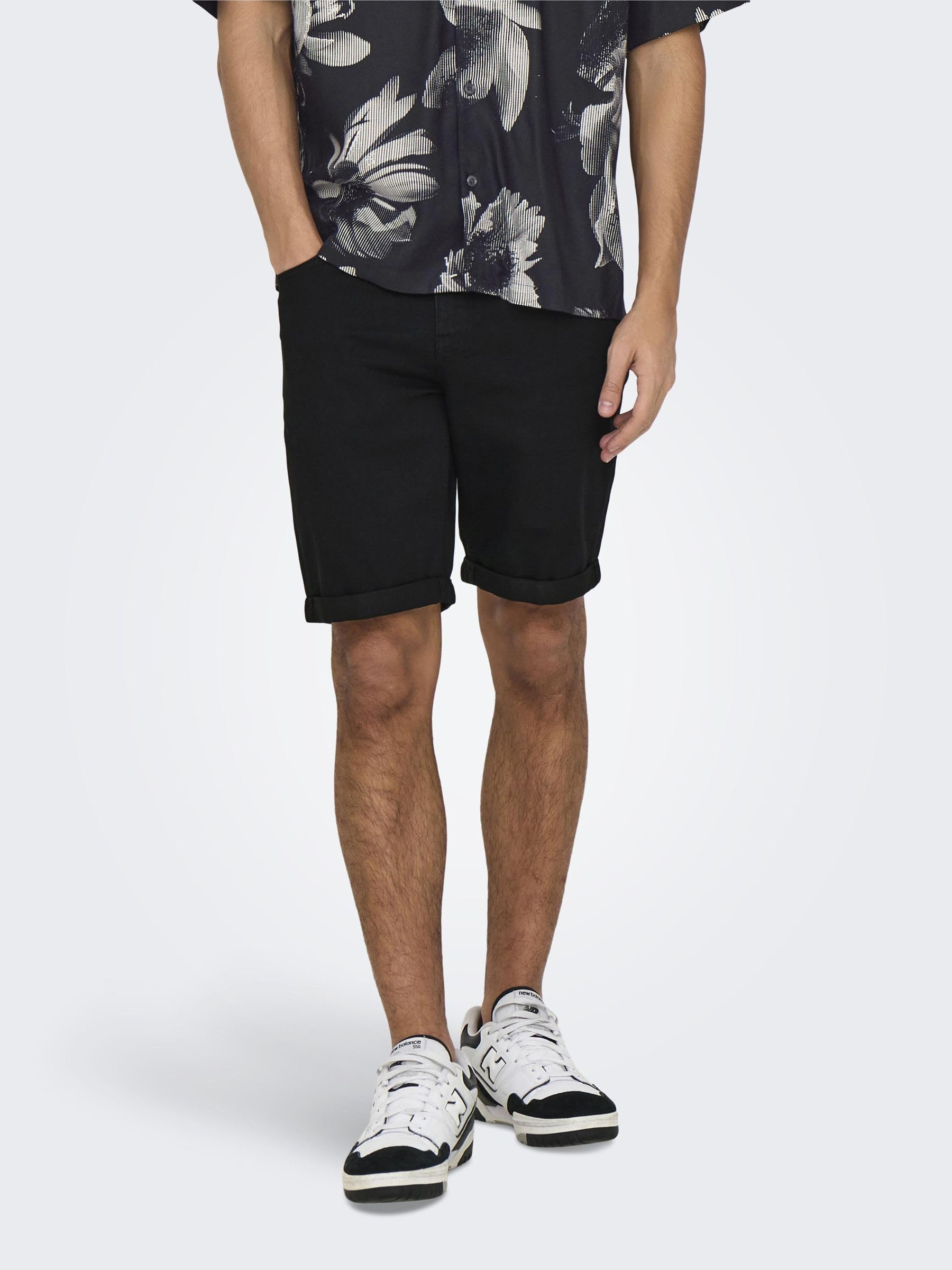Only & Sons Onsply Shorts Jeans Uomo XL Blu