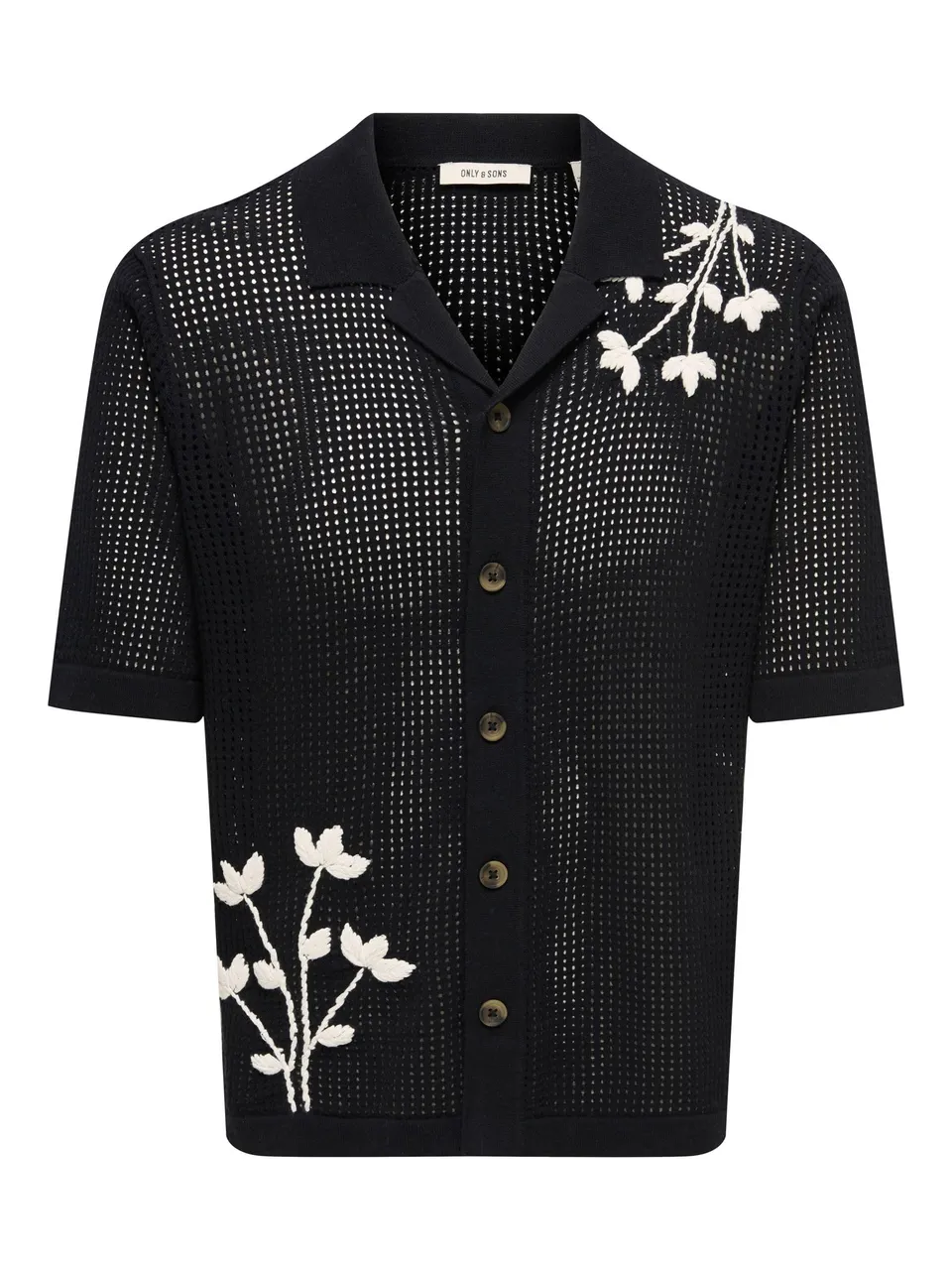 Only & Sons Onstegan Life polo nero L manica corta