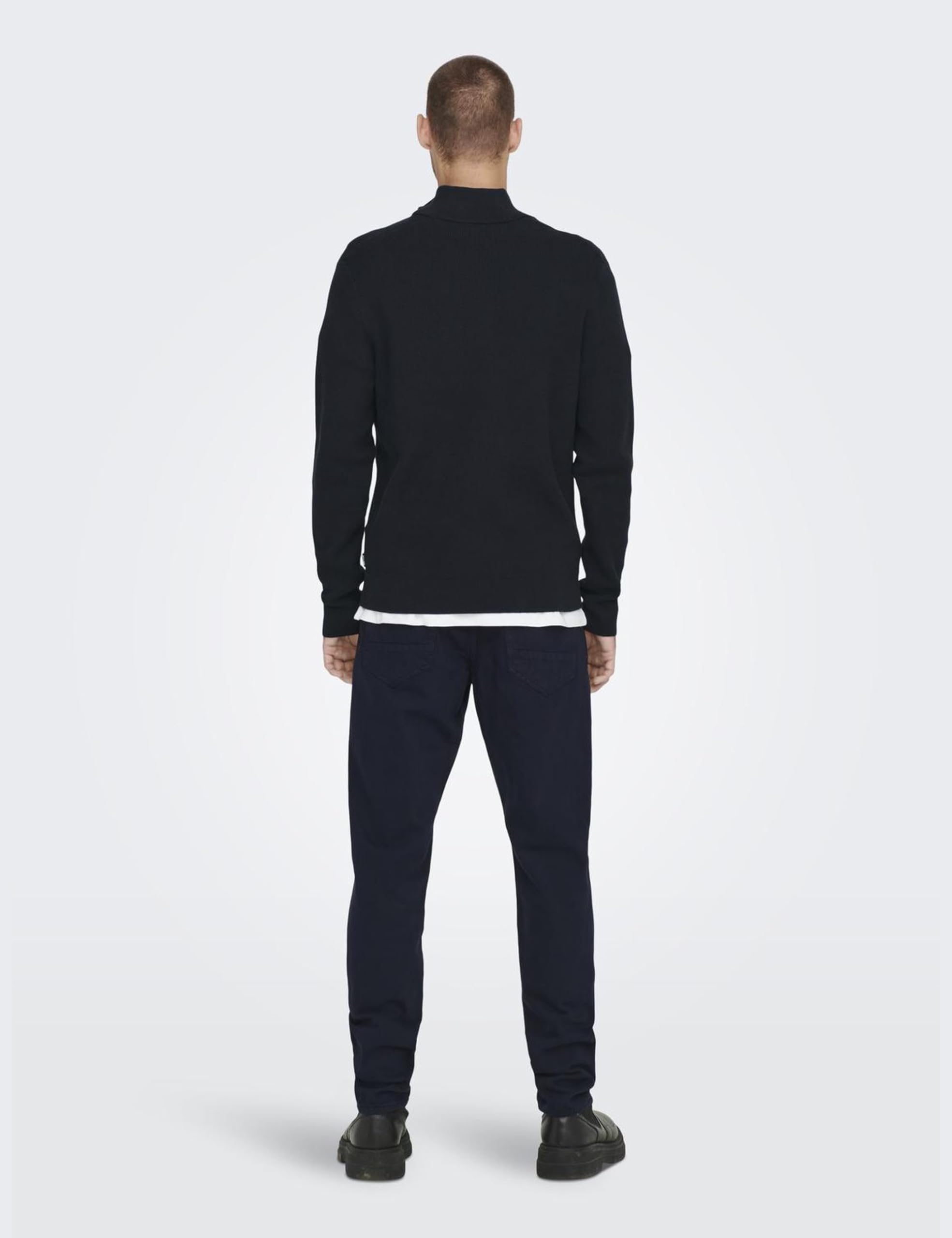 ONLY & SONS Phil Maglia uomo mezza zip cotone