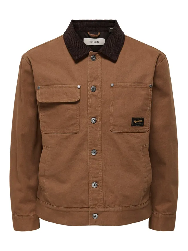 Only & Sons Onstimber Giacca Uomo Nero Taglia L Leggera