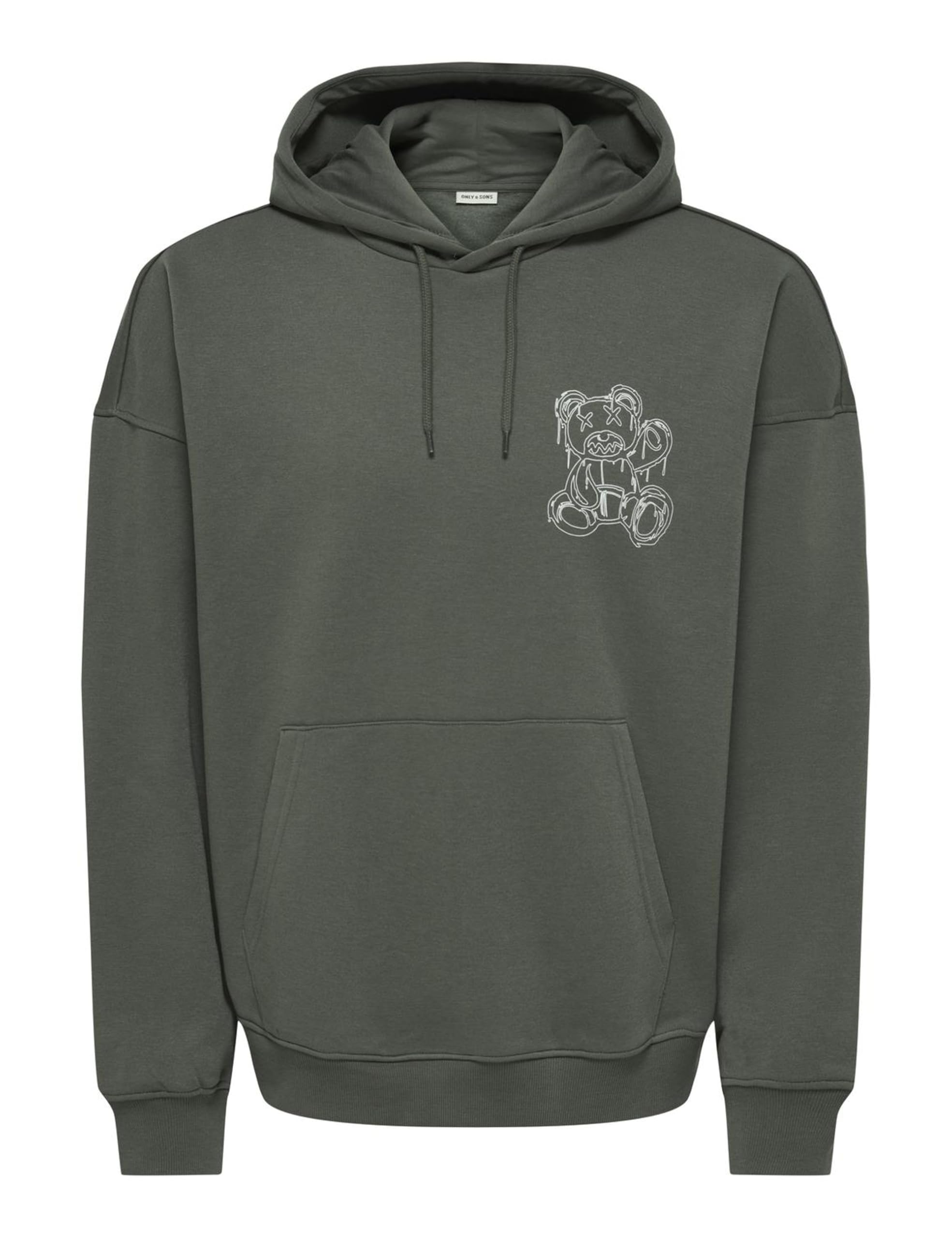 Only & Sons Onsciff Felpa Cappuccio Uomo Beluga Vintage