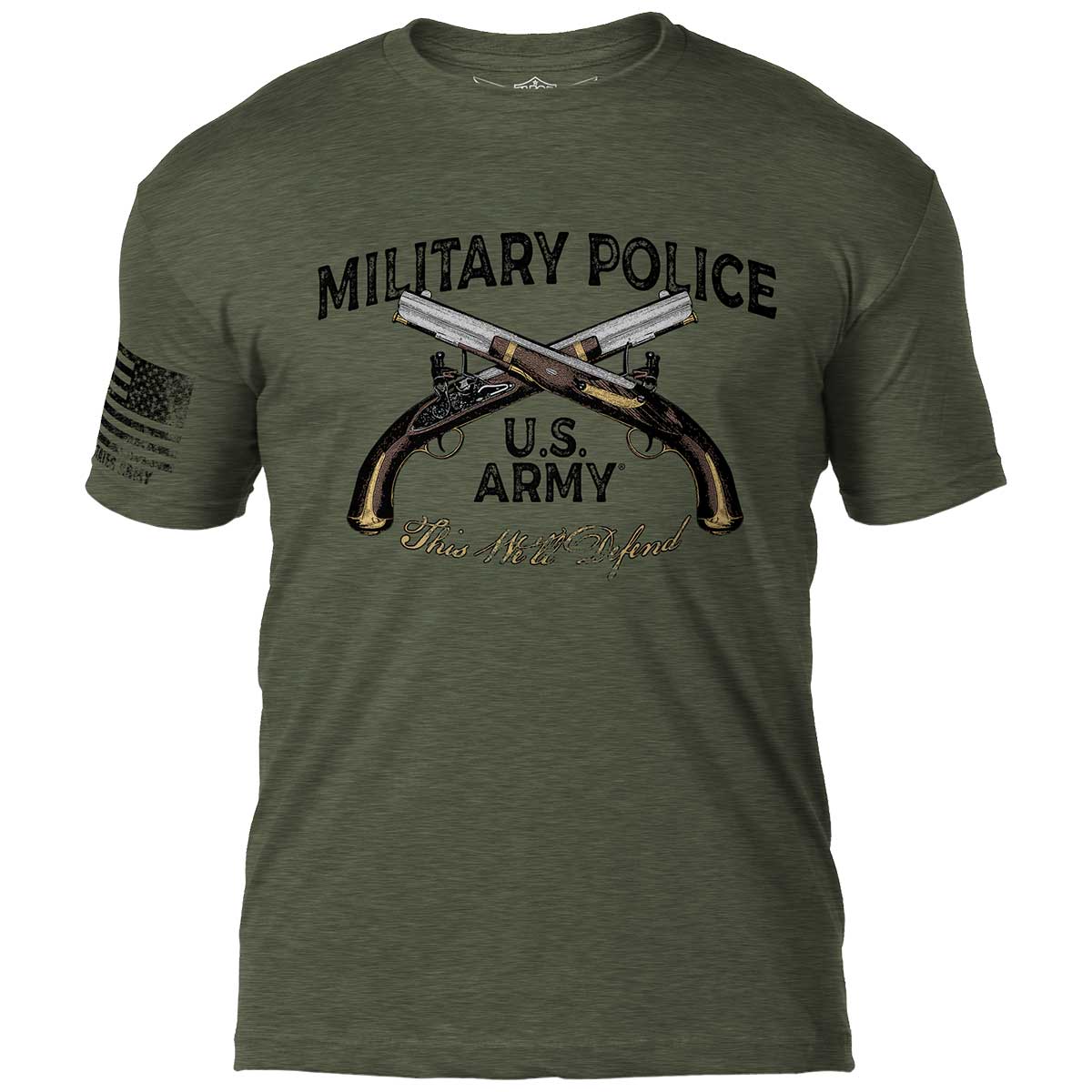 7.62 Design Army Military Police Battlespace T-Shirt verde taglia L