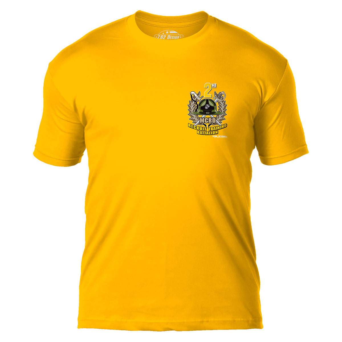 7.62 Design MCRD San Diego Maglietta Uomo Oro Cotone