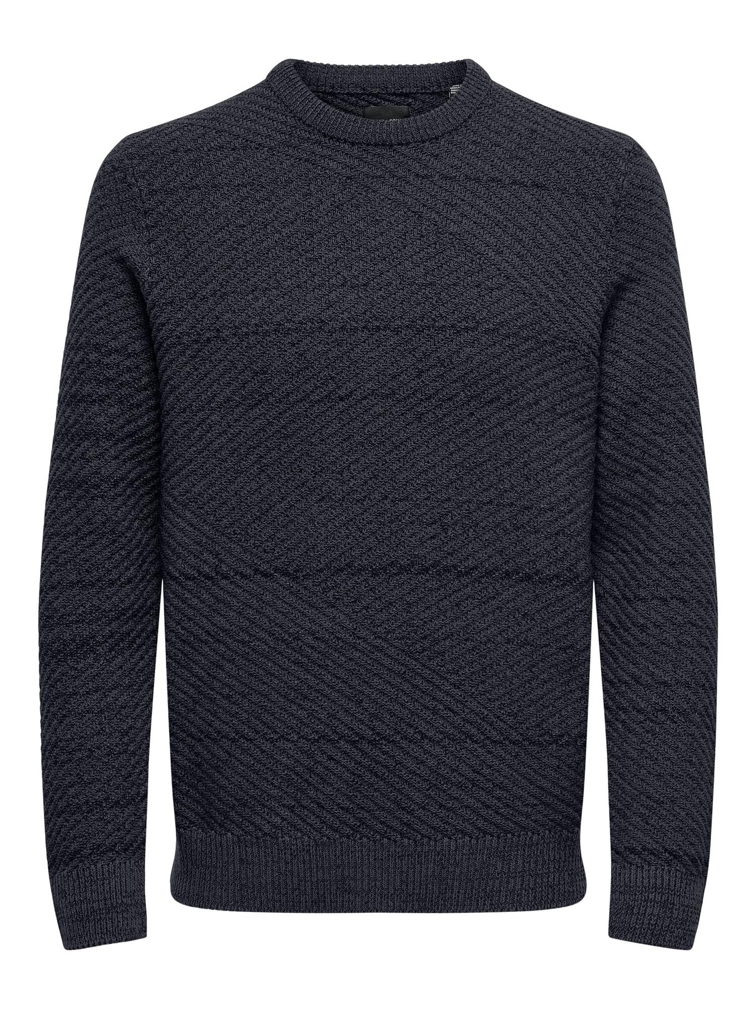 Only & Sons Onsmaurus Twist Crew Maglione Uomo XS Marrone