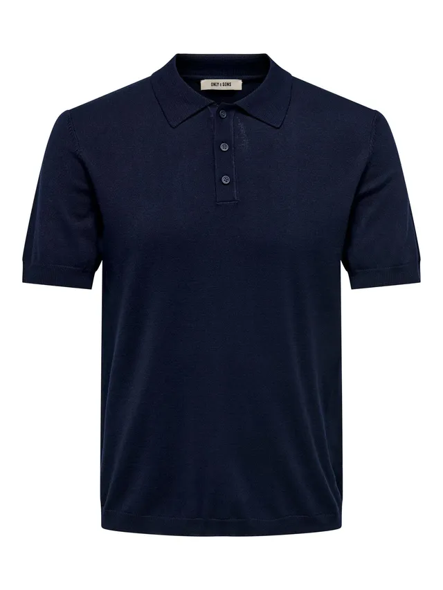 Only & Sons Onswyler Polo Uomo XS Navy Maglia Cotone