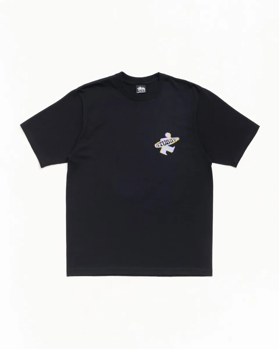 Stussy Dot Surf Puff Print Tee t-shirt nera cotone