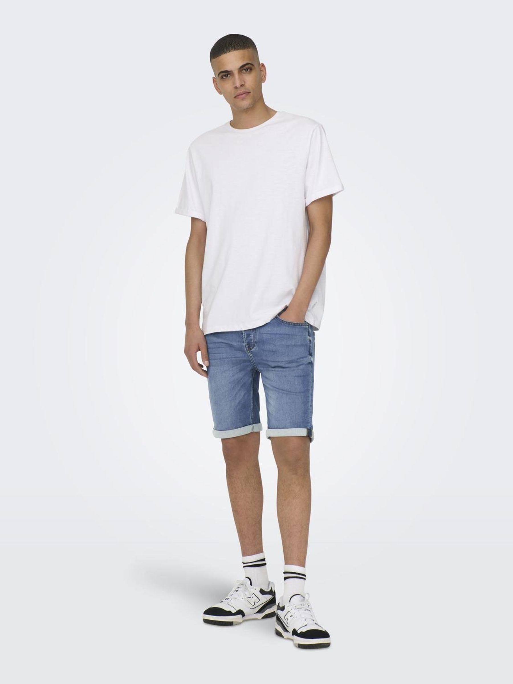 ONLY & SONS Ply Shorts Uomo Regular Vita Media