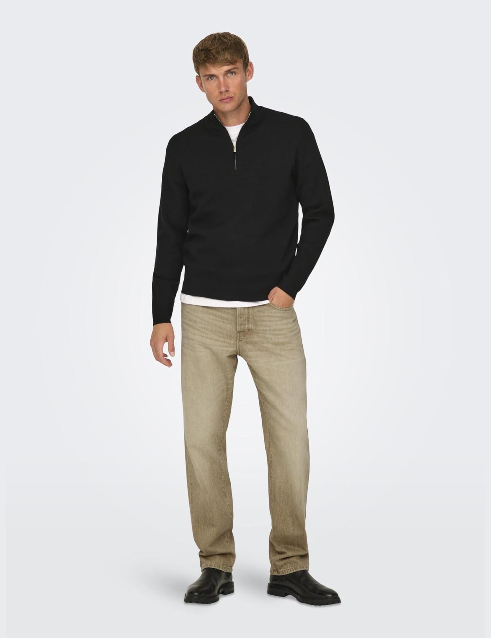 Only & Sons Onsedge jeans straight beige 29W/34L