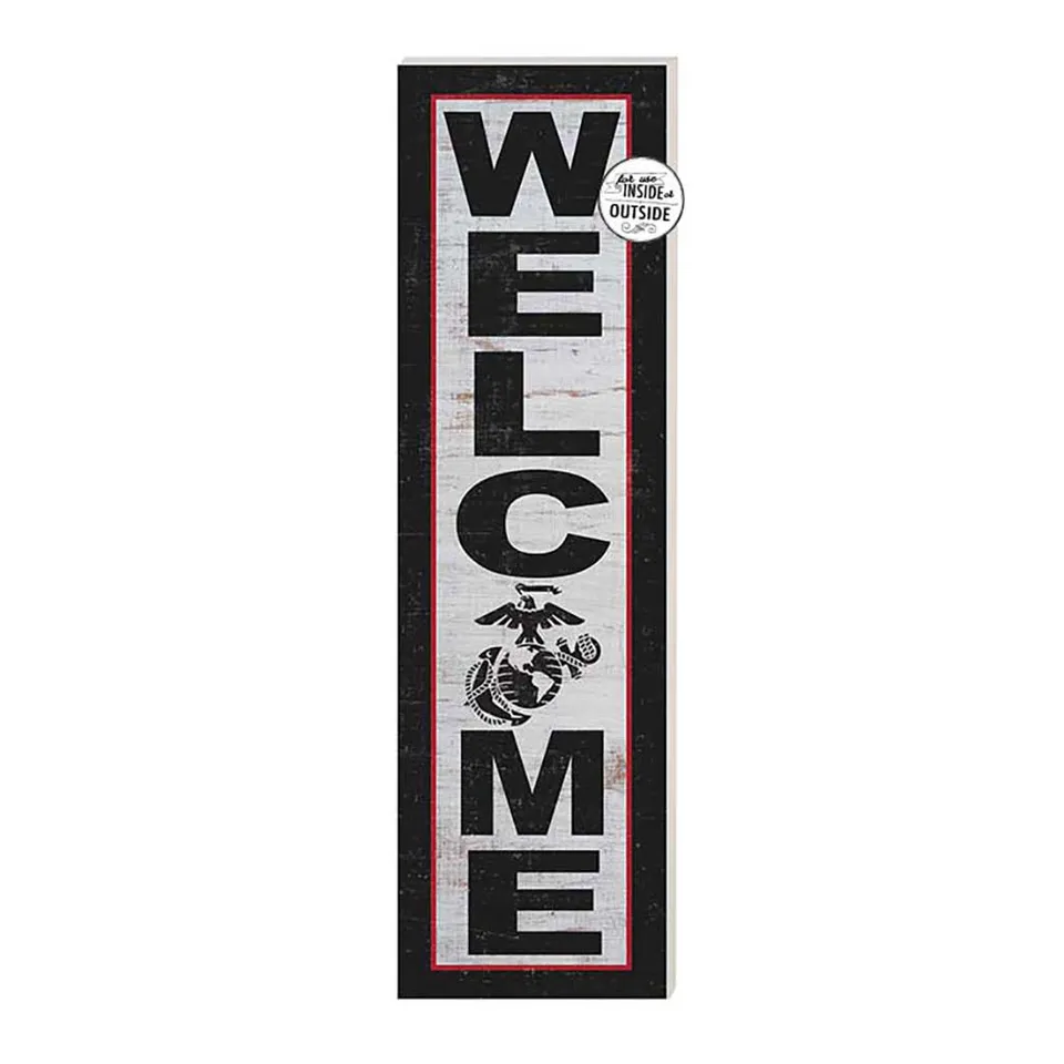 7.62 Design USMC targa welcome PVC 10x35 esterno interno