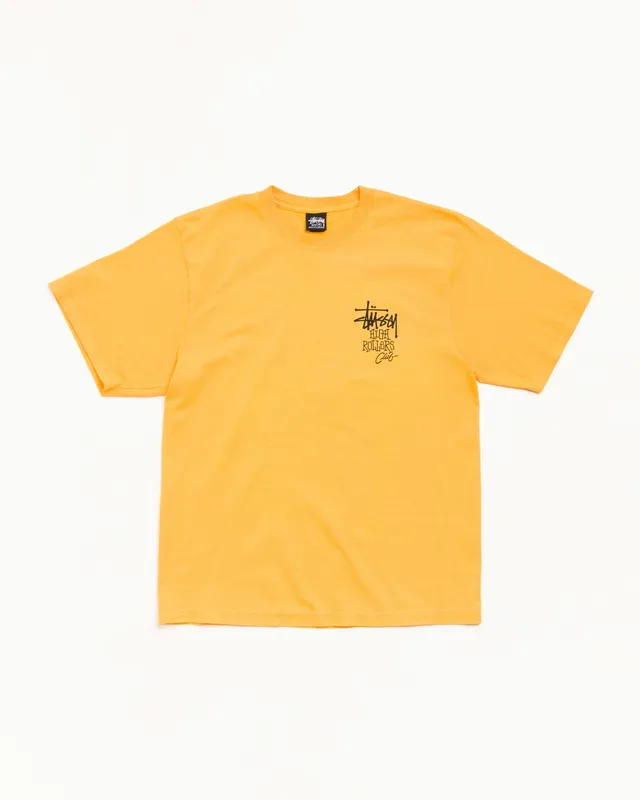 Stussy High Rollers Tee maglietta marigold pigment dyed cotone