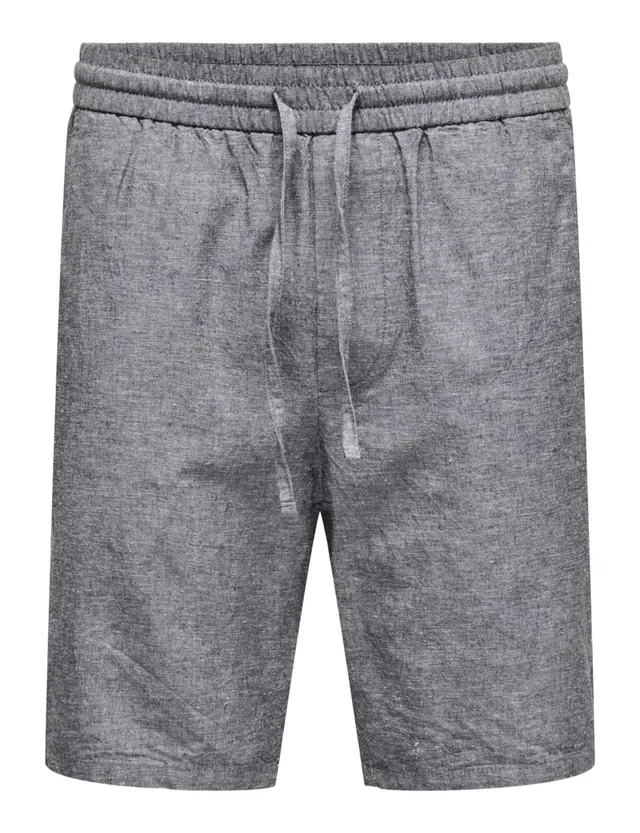 Only & Sons Onslinus 0007 pantaloncini uomo XL grigio lino