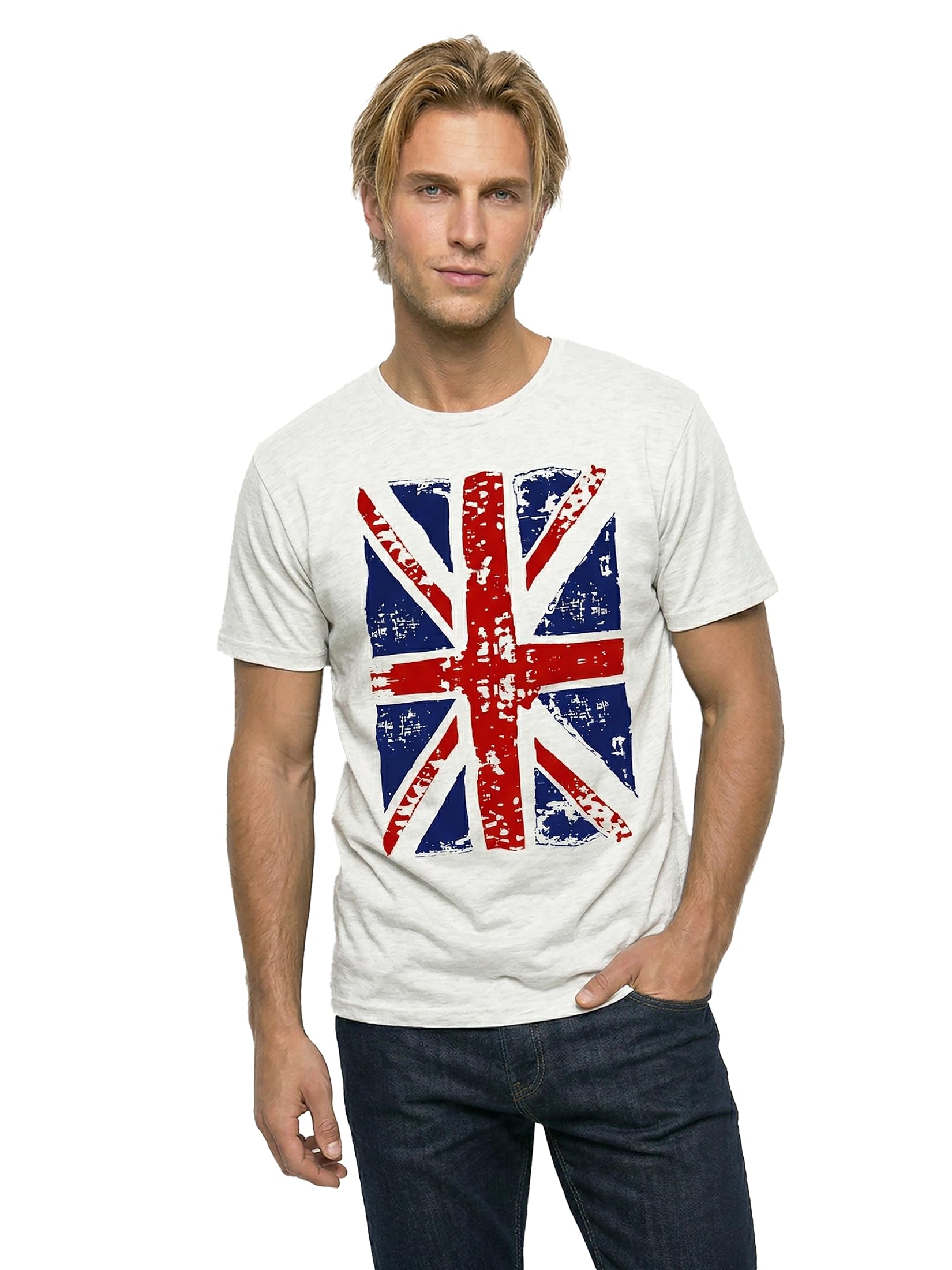 Makaya Union Jack T-Shirt Uomo M Bandiera Inglese