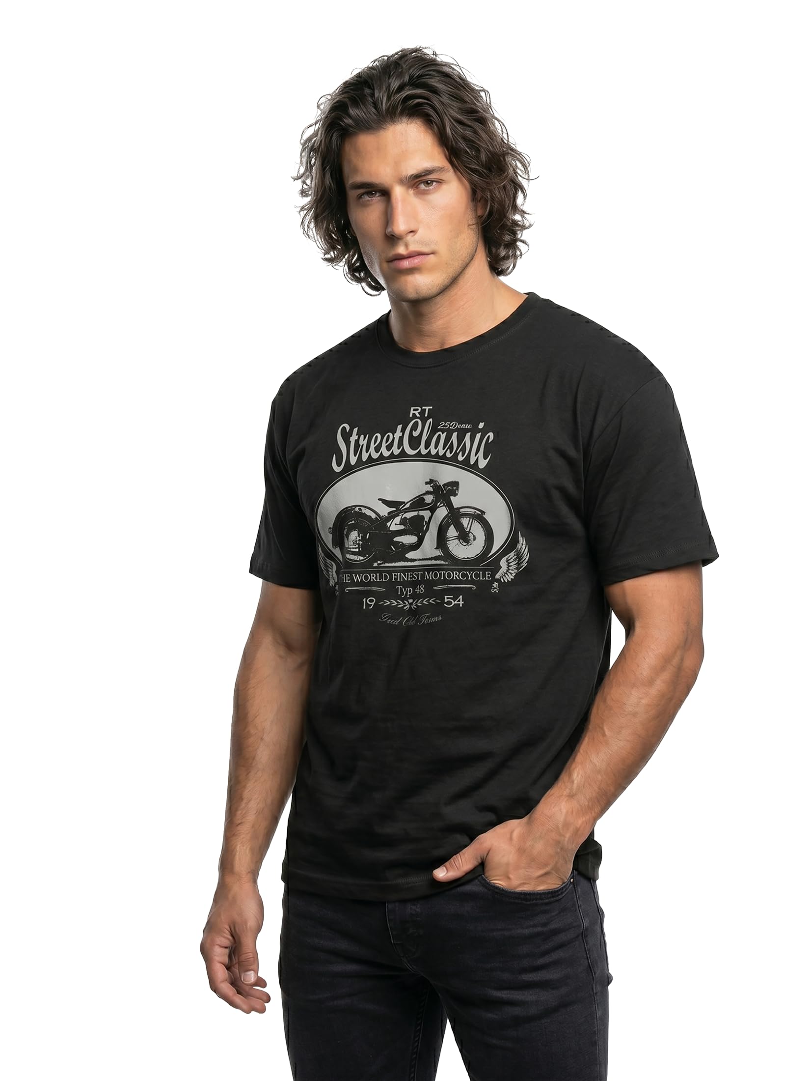 Makaya DKW RT 250 T-Shirt Uomo 3XL Cotone Biker