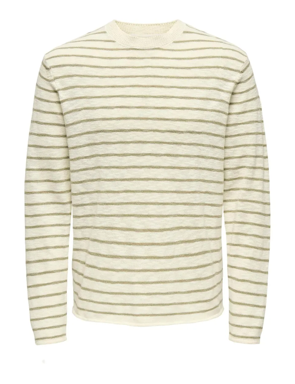 ONLY & SONS Onsdanny Reg LS Stripe Crew Knit Maglione Uomo L a Righe