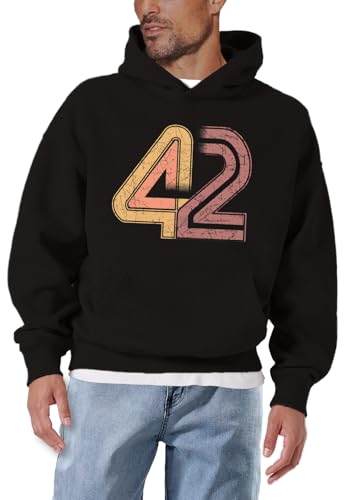 MAKAYA Numero 42 Galassia Felpa Uomo Cotone Taglia XL