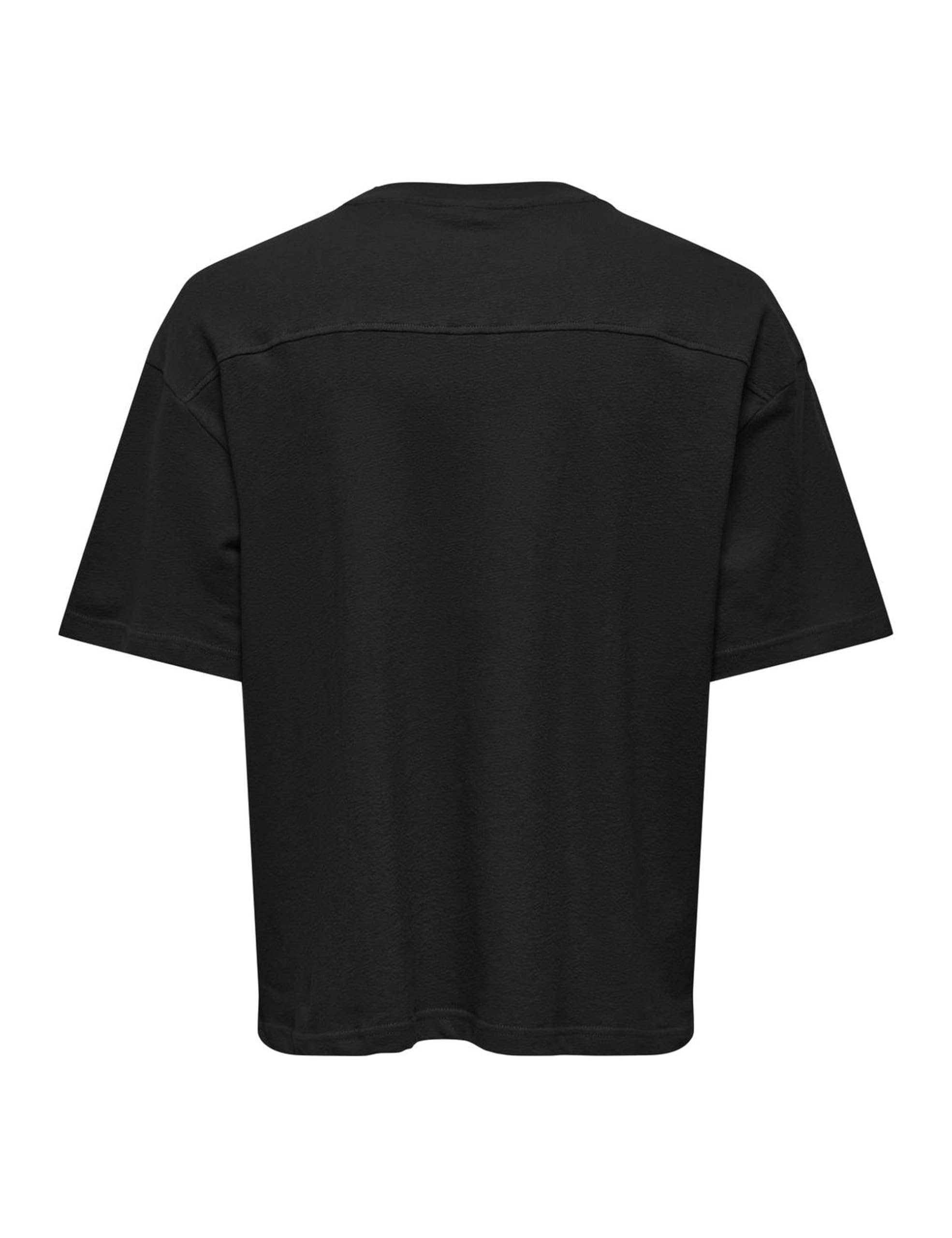 Only & Sons Onslenny T-Shirt Uomo Cotone Nero