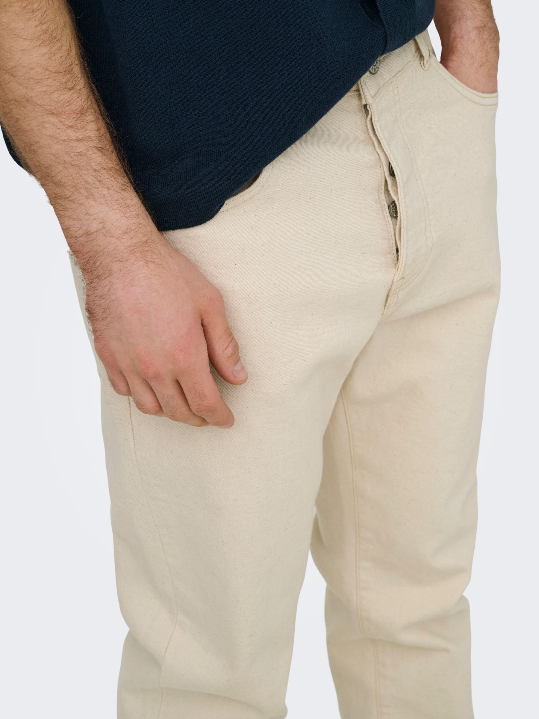 Only & Sons Onsyoke Tapered Ecru 7315 Jeans 30W/30L chiari