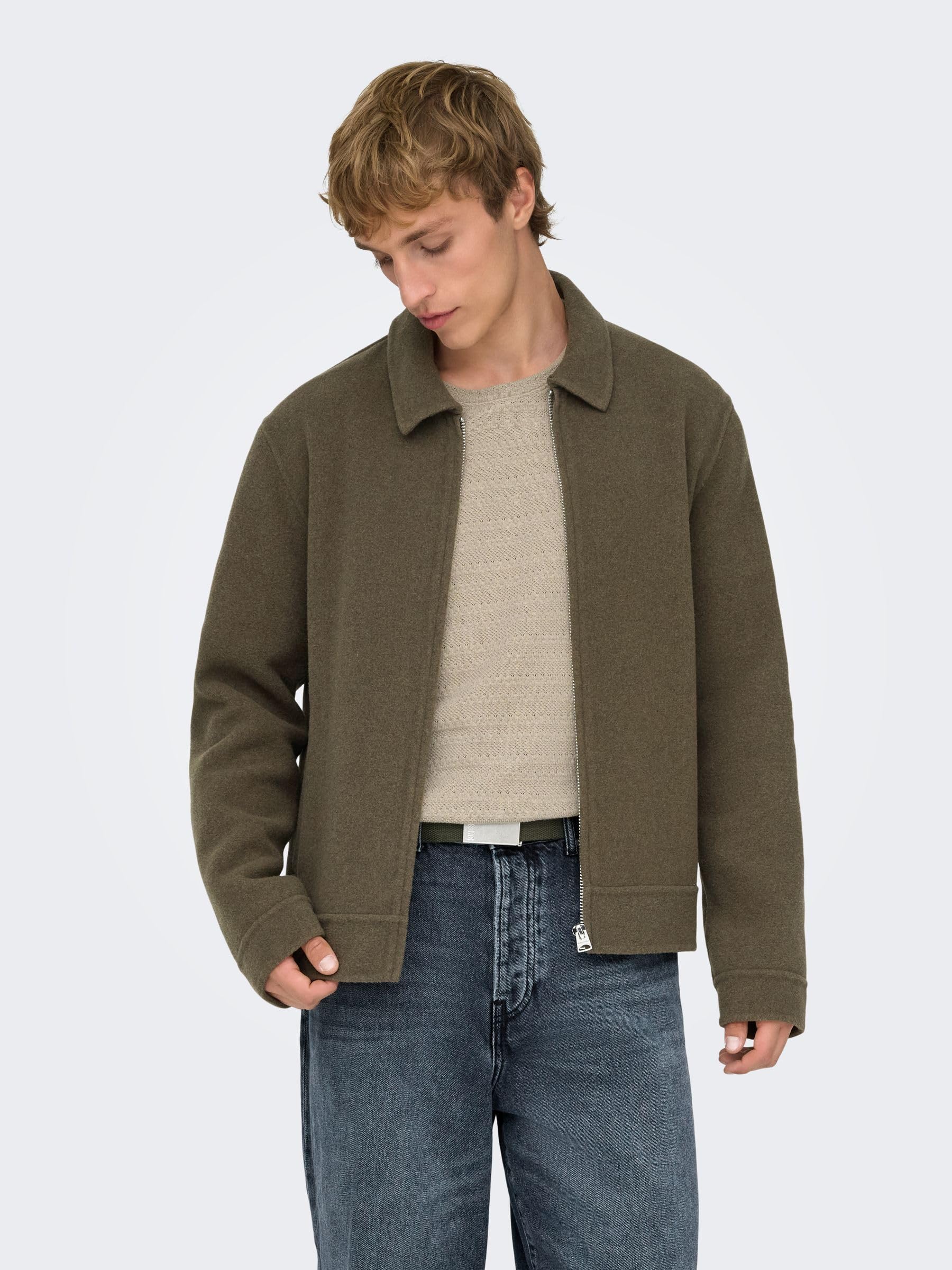 ONLY & SONS Onsdenzel Wool Giacca Uomo Lana XXL