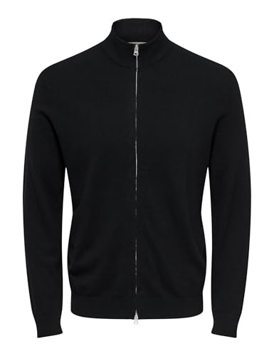 Only & Sons Onsloui Reg 12 cardigan zip nero S uomo