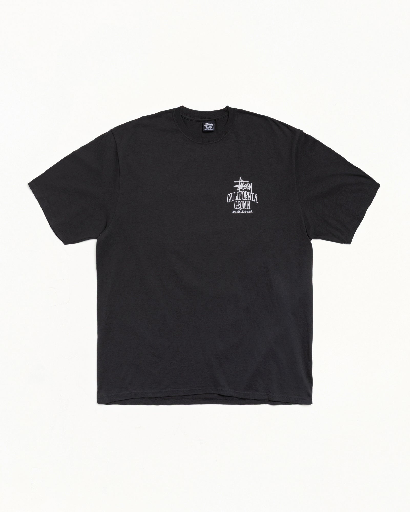 Stussy Cali Grown Tee maglietta nera cotone 220gsm