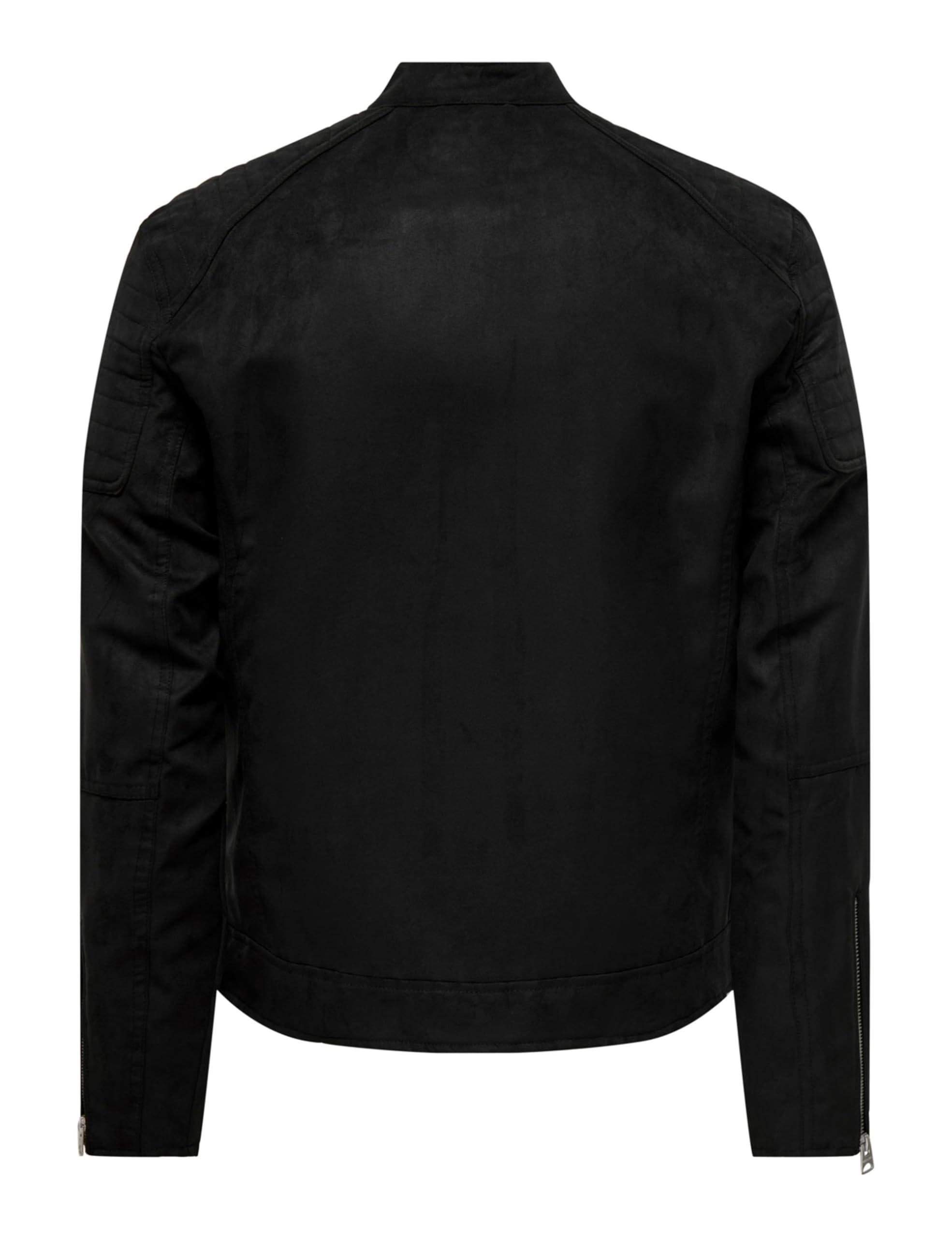ONLY & SONS Onsgus Racer Giacca Finta Pelle Nera