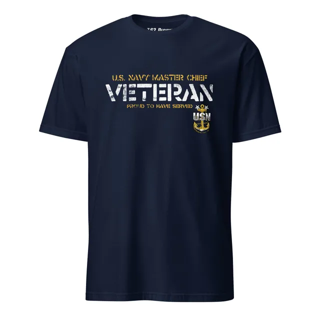 7.62 Design Master Chief T-Shirt Cotone Blu Navy Veteran
