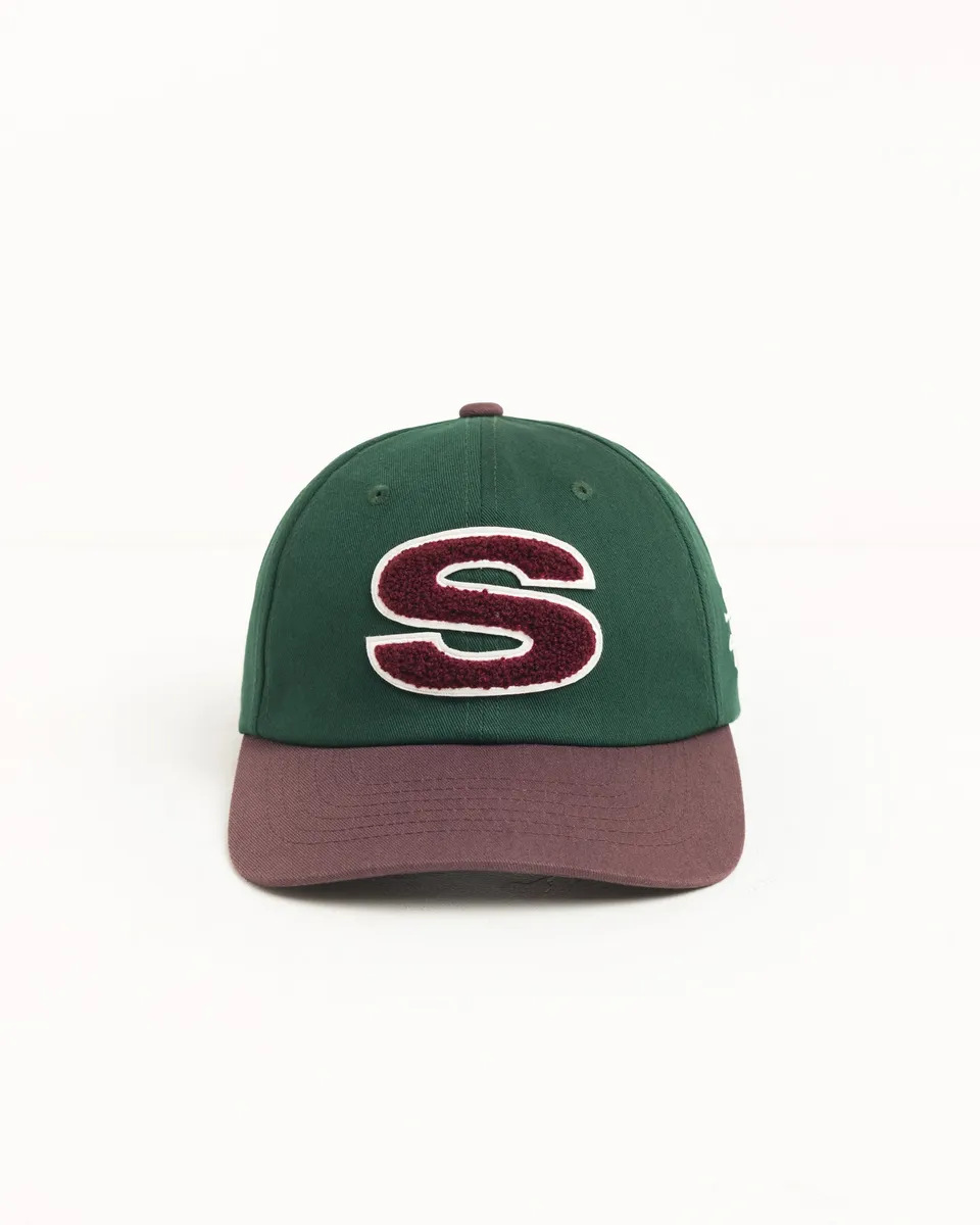Stussy Chenille S Snapback Cap berretto spruce cotone