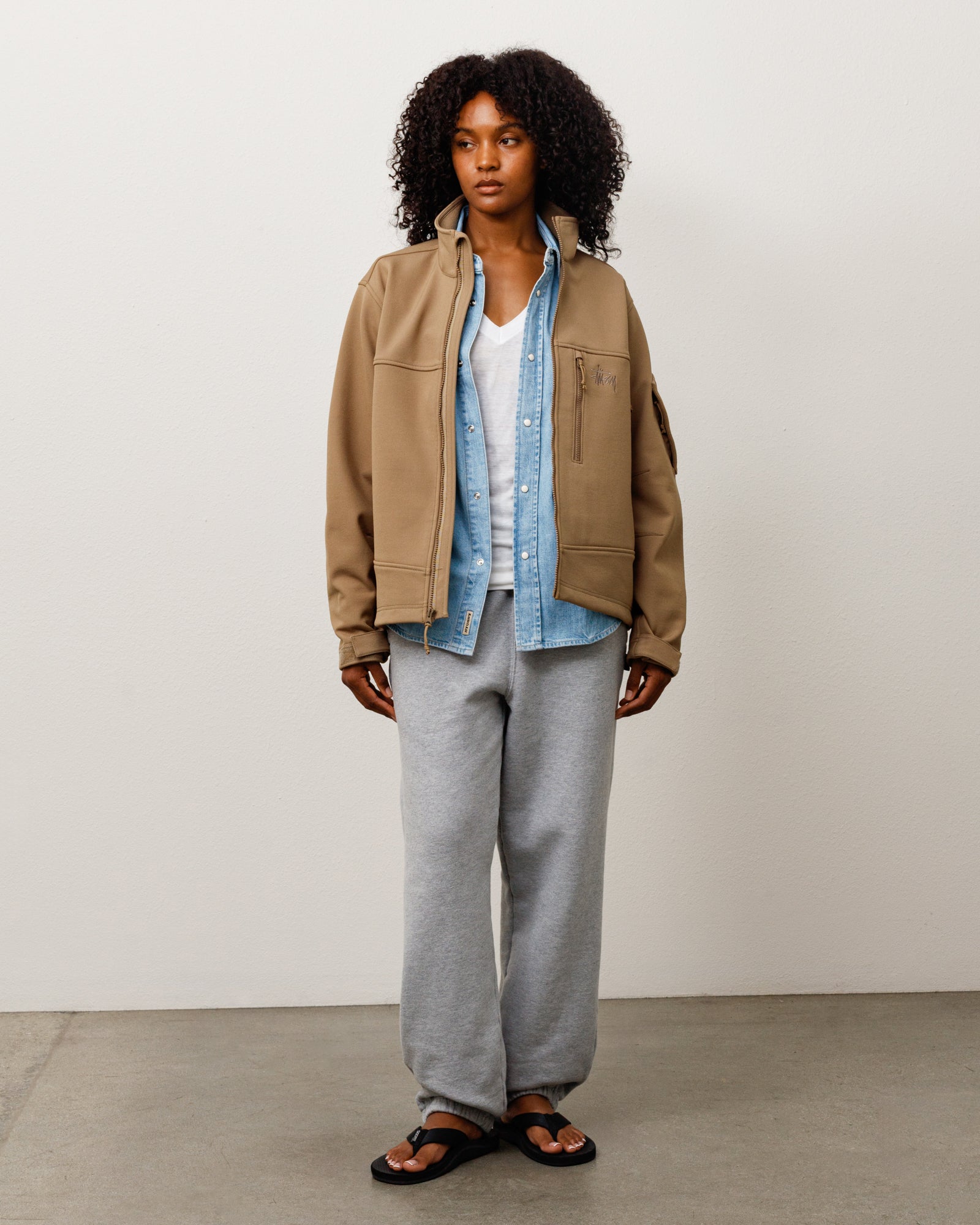 Stussy Fleece Pant pantalone tuta grigio 100% cotone