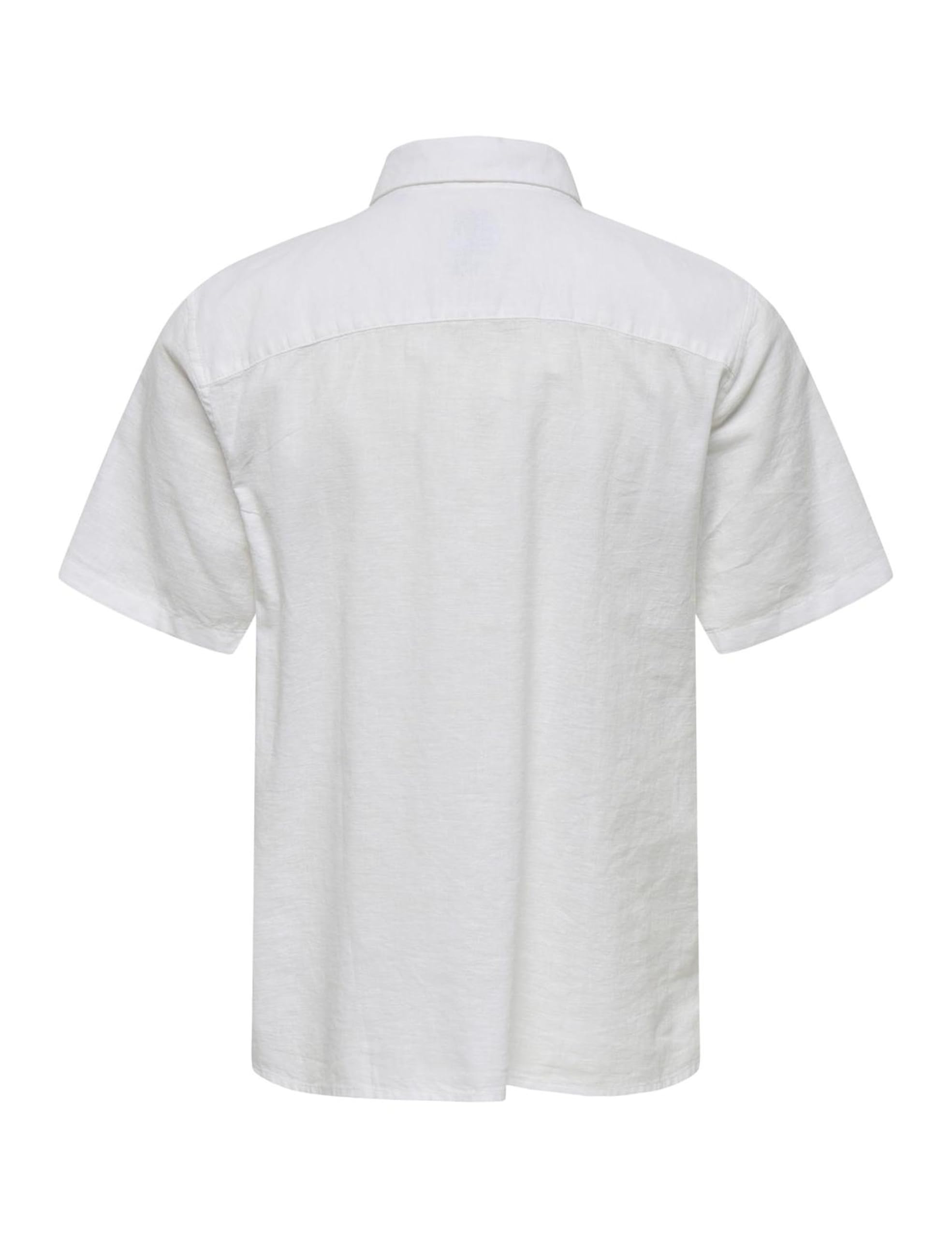 ONLY & SONS Onscaiden camicia maniche corte uomo Bianco L