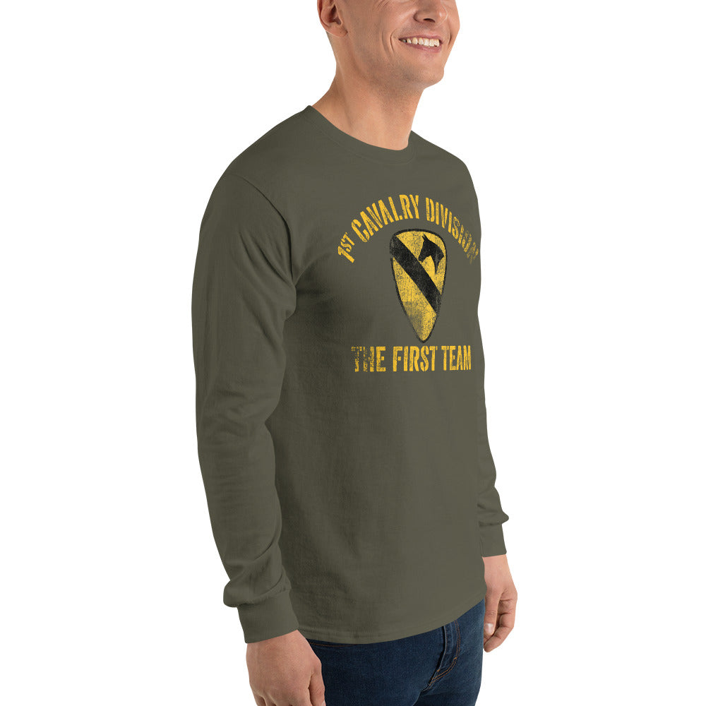 7.62 Design 1st Cavalry maglia uomo nero manica lunga