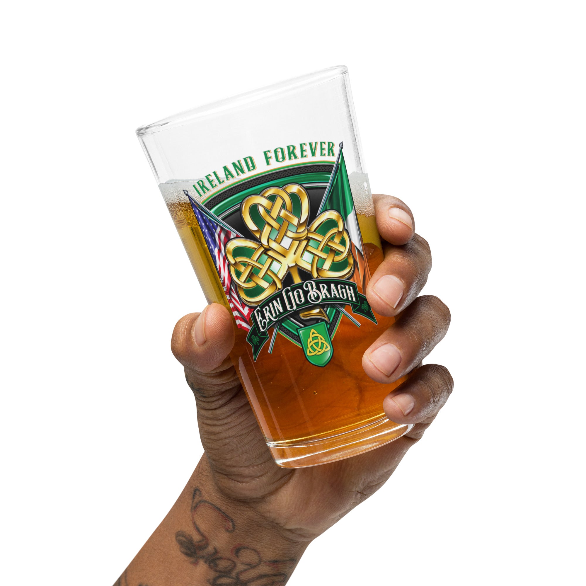 7.62 Design Irish American bicchiere pinta 16 oz vetro