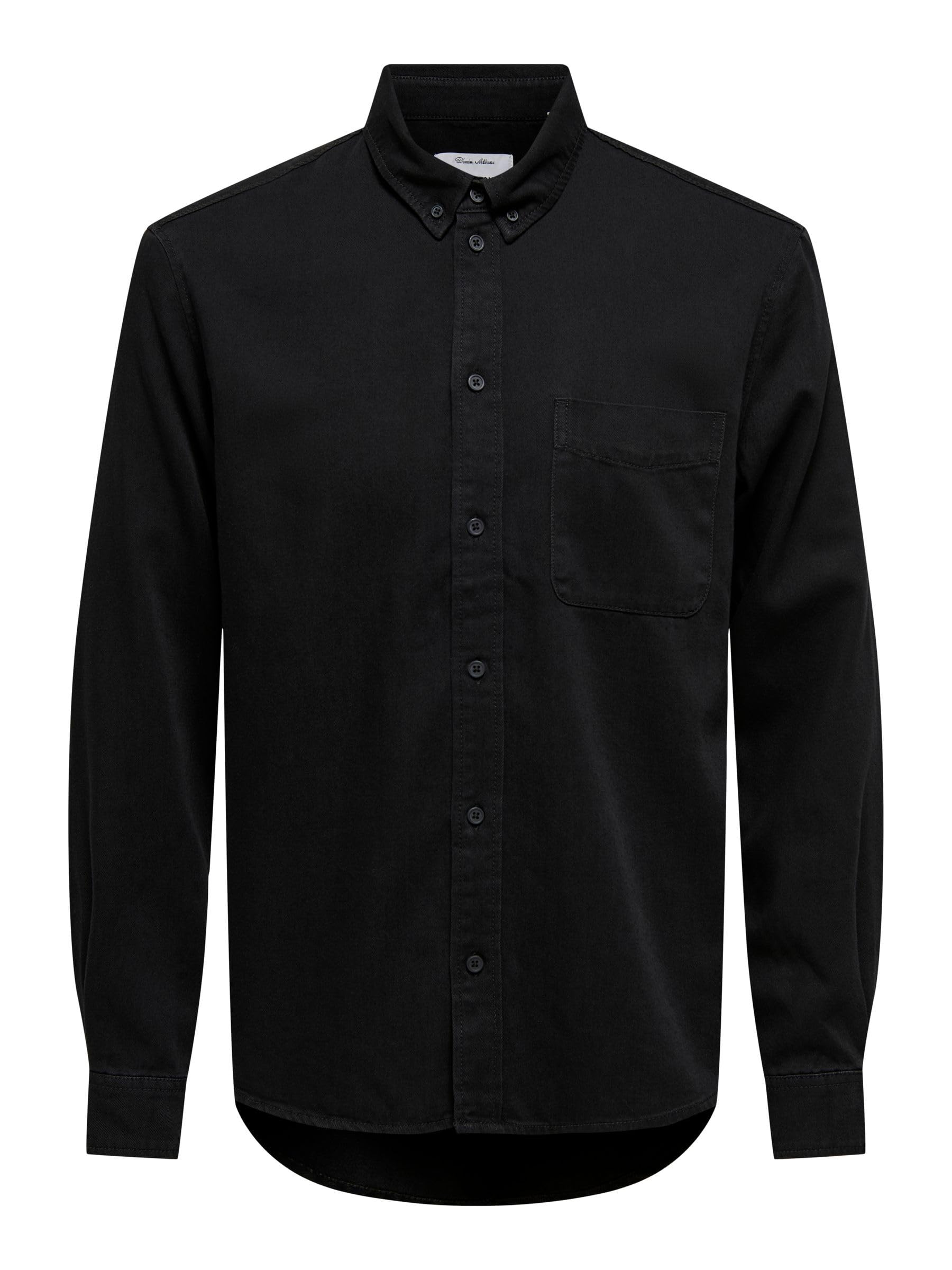 Only & Sons Onsorson Oxford Camicia Uomo Denim Blu