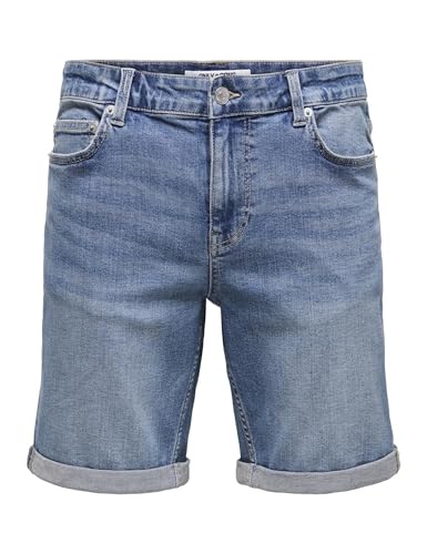 Only & Sons Onsply Regular Fit Pantaloncini Blu Jeans Chiaro