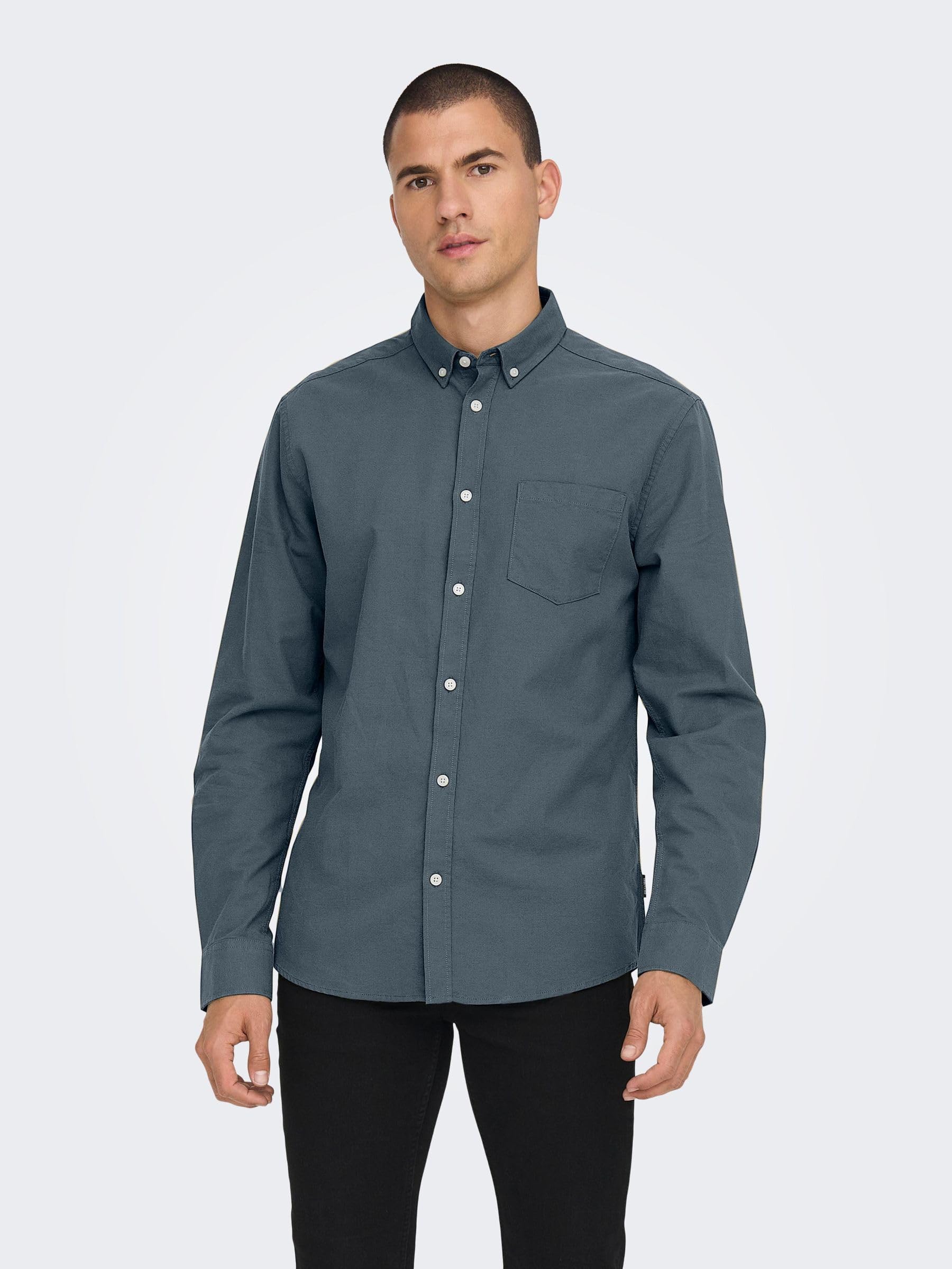 ONLY & SONS Onsalvaro Camicia Oxford Trellis