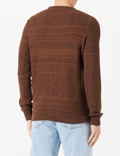 Only & Sons Onsmaurus Twist Crew Maglione Uomo XS Marrone