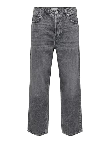 Only & Sons Onsfive Baggy Box Jeans uomo grigio 33W 32L