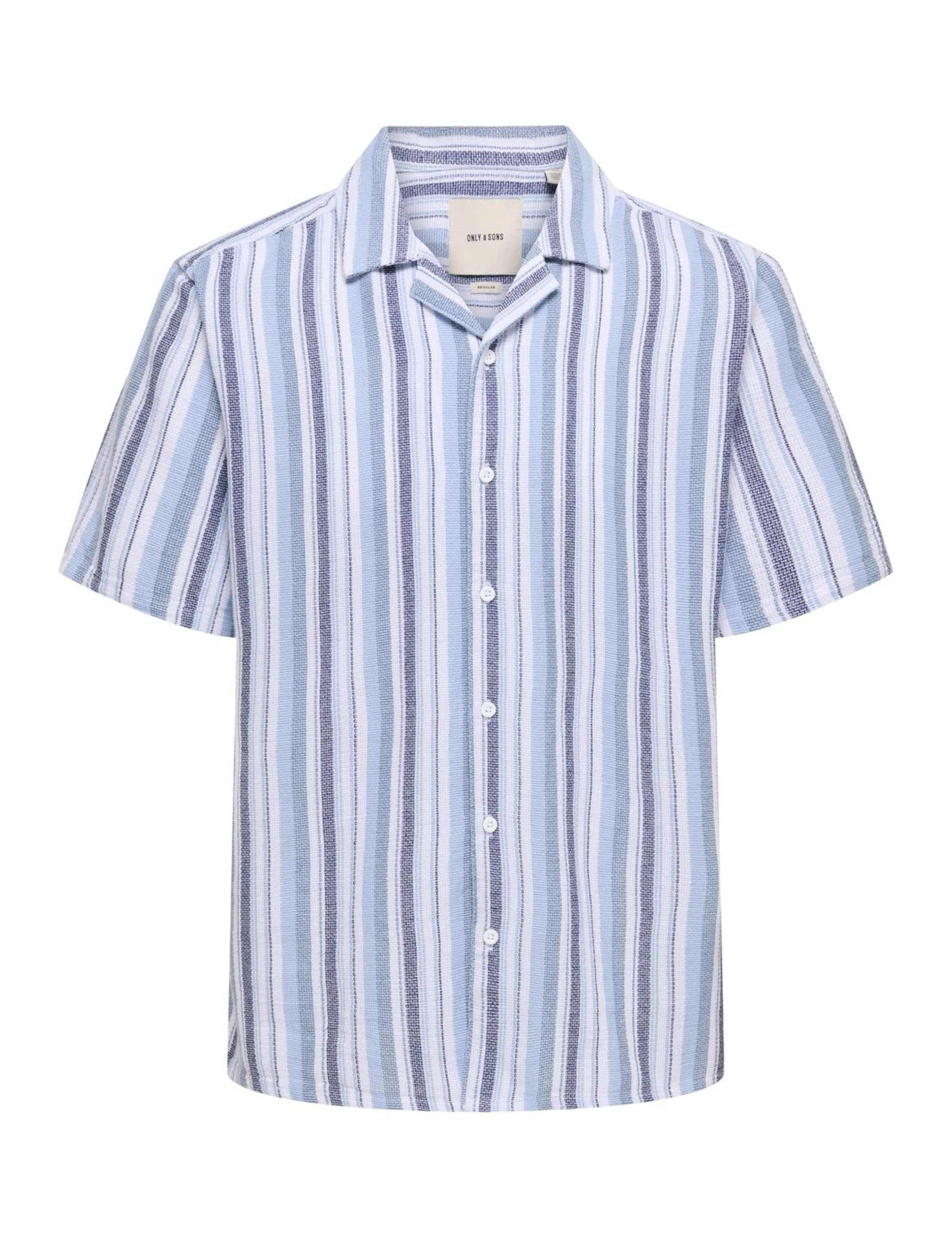 Only & Sons Onstrev Camicia uomo M blu notte manica lunga