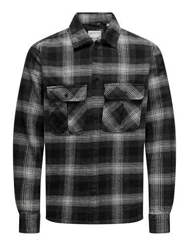 Only & Sons Onscedric Life Check Camicia Uomo Fallen Rock a Quadri